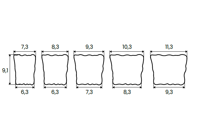 pikolo plukane dydžiai