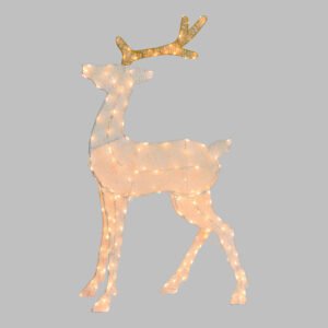 2D Šviečiantis dekoratyvinis elnias 140cm LED