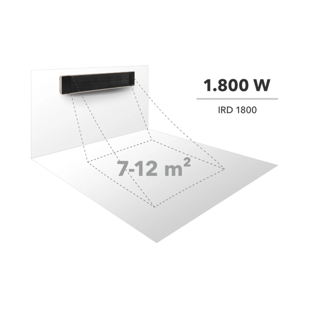 Infraraudonųjų spindulių šildytuvas Trotec IRD 1800 - Image 5