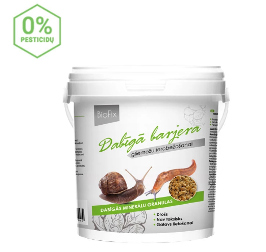 Natūralus mechaninis barjeras BIOFIX nuo sraigių ir šliužų 1,5 kg