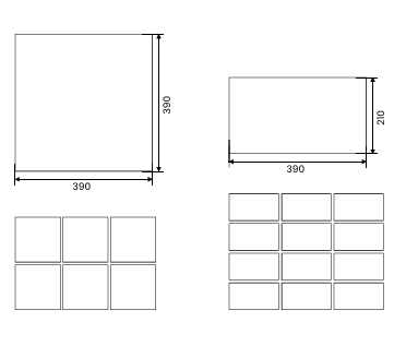 Betoninės plokštės/plytelės terasoms Bergen 39x39, daugiaspalvės - Image 2