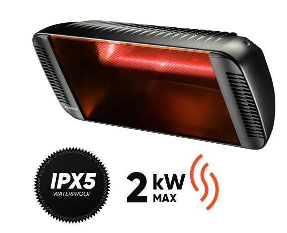 Infraraudonųjų spindulių (halogeninis) šildytuvas HELIOSA 66 BLACK