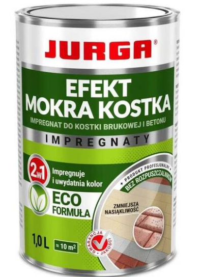 JURGA EFEKT MOKRA KOSTKA šlapio efekto trinkelių impregnantas, (0.3; 1 arba 3 L)