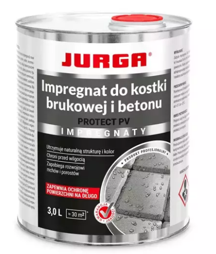 JURGA PROTECT PV impregnantas betono trinkelėms ir betonui, (1 arba 3 L)