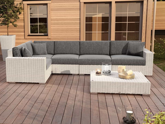 Lauko baldų komplektas MILANO II ROYAL (smėlio, pilkos arba baltos spalvos) - Image 8