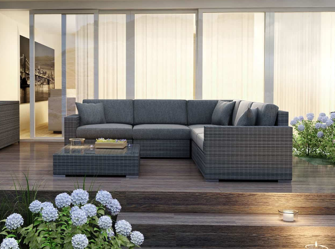 Lauko baldų komplektas MILANO II ROYAL (smėlio, pilkos arba baltos spalvos)