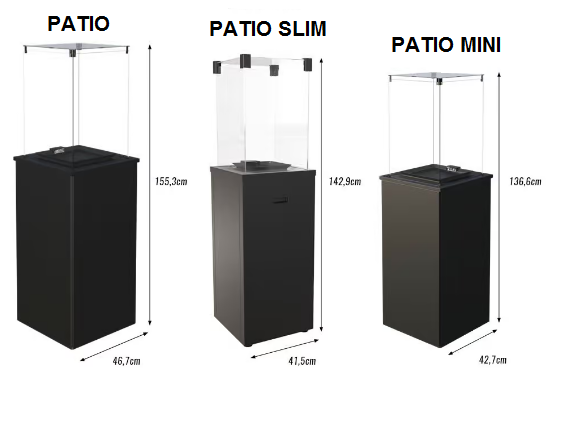 Dujinis šildytuvas Kratki PATIO MINI (su pulteliu) - Image 9