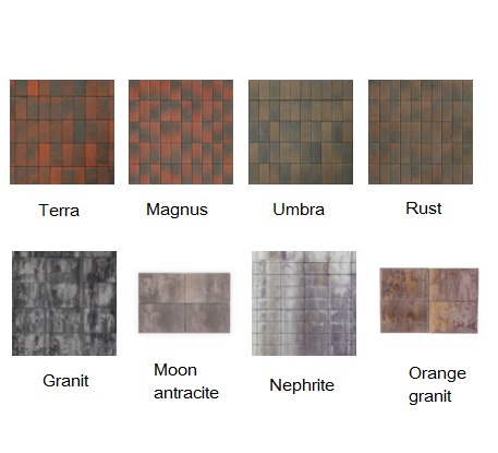 Trinkelės Dito 6 daugiaspalvės, be nuožulos 240x60x60 (mm) - Image 2