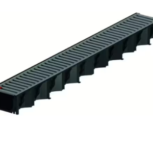 Latakas ACO Hexaline (su cinkuotomis antracito spalvos juostinėmis grotelėmis) 1000 mm ilgio