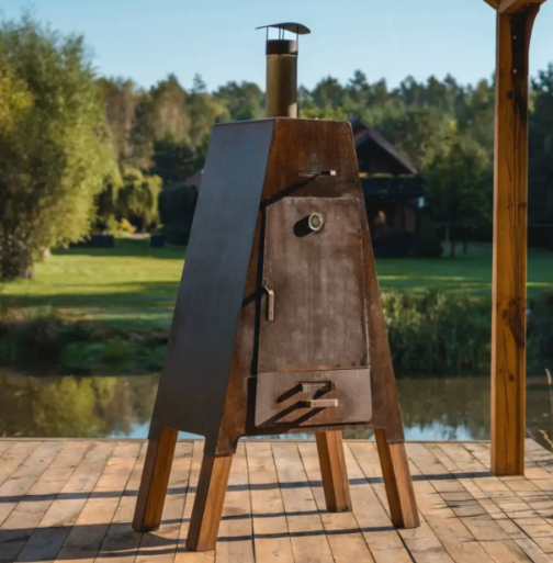Rūkykla Masuria, corten metalo (101 × 53 × 205 cm) - Image 3