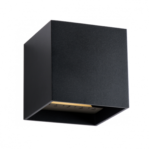Sieninis dvipusis reguliuojamas šviestuvas Mauri Black 2x3W