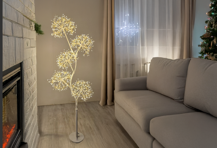 Šviečiantis LED medis 1,20 m baltos spalvos - Image 4