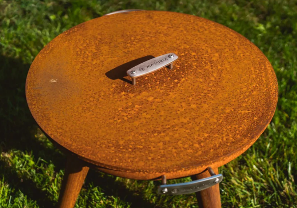 Dangtis ugniakurui su kepimo plokštuma Nexo Boule 1000 SET (corten metalo)