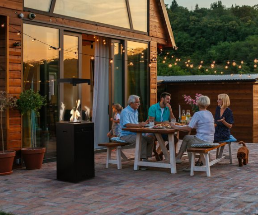 Dujinis šildytuvas Kratki PATIO LIGHT (baltas, juodas, granito sp.), rankinis valdymas - Image 2