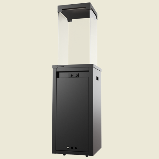 Dujinis šildytuvas Kratki PATIO LIGHT (baltas, juodas, granito sp.), rankinis valdymas
