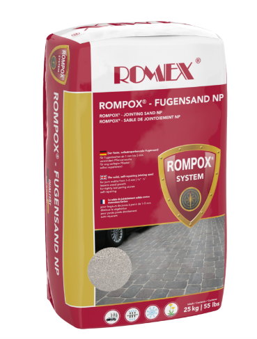 Rišamasis smėlis ROMPOX®, 25kg (kovai su augmenija tarp trinkelių)