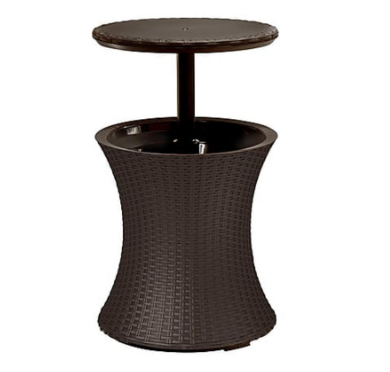 Lauko baras Cool bar Rattan staliukas – šaltkrepšis (rudos arba antracito sp.)