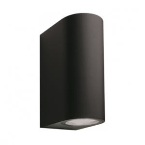 Sieninis lauko šviestuvas Sibus black 2x4W LED