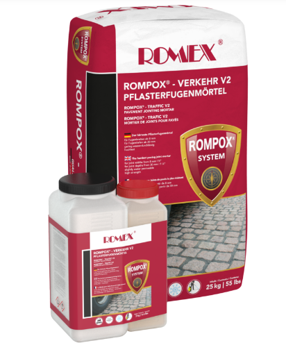 Tvirčiausias grindinio siūlių užpildas ROMPOX® - TRAFFIC V2,  28 kg.