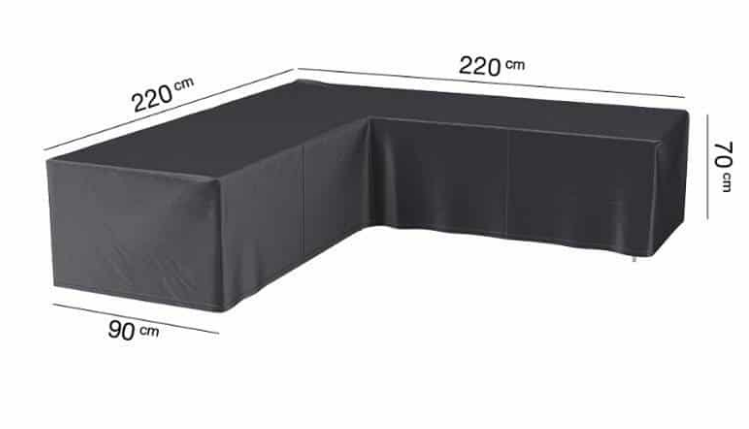 Lauko baldų komplekto Corfu uždangalas AeroCover L, 220X220X90X70, 7944