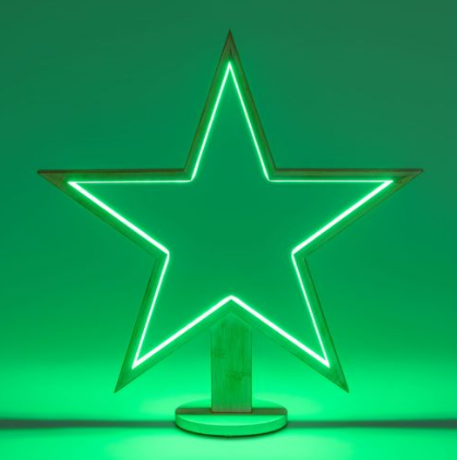 Šviečianti įv. spalvomis LED žvaigždė, 55 cm - Image 6